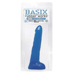  Basix Rubber Works 10 Inch Long Boy, Blue Pipedreams 