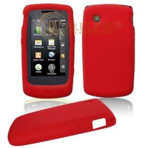  Red Soft Silicone Gel Skin Cover Case for LG Bliss UX700 [Beyond 