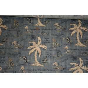   Tommy Bahama Outdoor Cotton Duck Fabric Blue: Arts, Crafts & Sewing