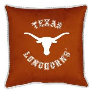   Longhorns SIDELINE NCAA College Bedding Toss Pillow