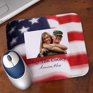   Personalized Photo Mouse Pad   American Flag