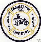 Charleston SC South Carolina 1882 Fire Dept. Patch New