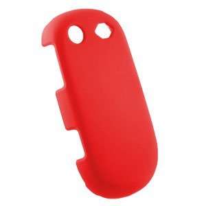   Rubberized Red Snap On Cover for Samsung T249 