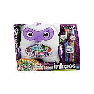  Blingoo Inkoos Plush Owl with Gems, Glitter Glue Pens 