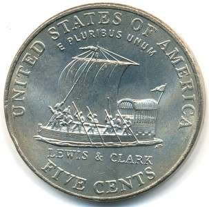 2004 P   USA, Keelboat, Nickel   Unc (Ex.Mint Roll)  