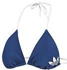   Adidas Originals BIKINI Top Blue Swimwear Bathing Suit Beach Top