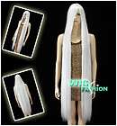Super Long White Straight Cosplay Hair Wig