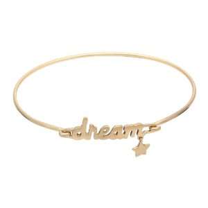    Gold Plated Silver Dream Gold Catch Bangle Bracelet Jewelry