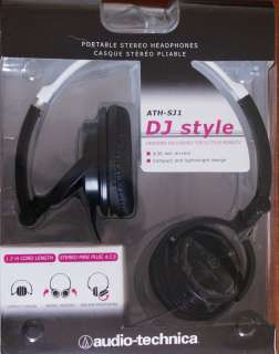 OEM Audio technica ATH SJ1 Headphone MP3 MP4 Black  