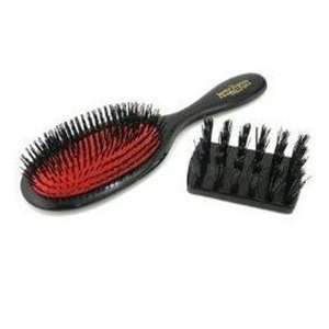   Professional Large Cushion Boar Bristle Hair Brush with Brush Cleaner