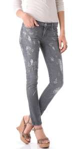 haute hippie embroidered skinny jeans $ 295 00 10192