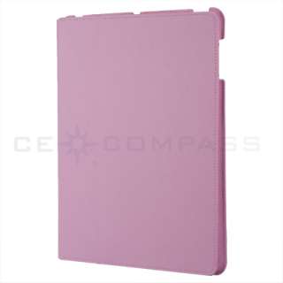 iPad 2 Magnetic Smart Cover Leather Case Stand Pink  