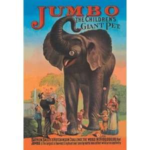   Walls 360 Wall Poster/Decal   Jumbo the Giant Elephant