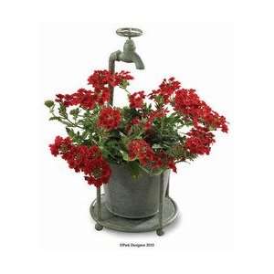   Designs Water Faucet Plant Holder Green Patina Patio, Lawn & Garden