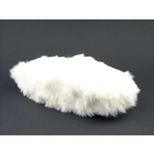  CHARTER CLUB Big Faux Fur Slippers, Parchment, Small 5 6 