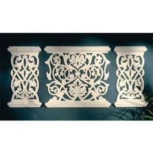  Balcony Grille Set of 3 Wall Art Panels: Home & Kitchen