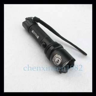 Police Focus 8W 600LM CREE LED Flashlight Torch 18650 Battery +Charger 
