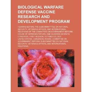  Biological warfare defense vaccine research and 