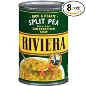 Riviera Ready to Eat Split Pea Soup, 15 Ounce (Pack of 8)  