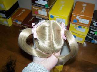 Monique Doll Wig Mei 10 11 Blond blonde Pig Tails  