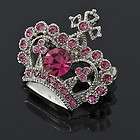 fashion wedding jewelry pink sapphire crown 18k gold pl buy