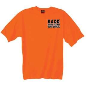  Hot Leathers B.A.D.D T Shirt X Large Orange Automotive