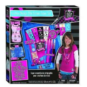    Monster High Fashion Design Silk Screen Super Set: Toys & Games