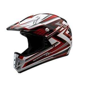  Scorpion VX 14 Lightning Helmet   Small/Red: Automotive