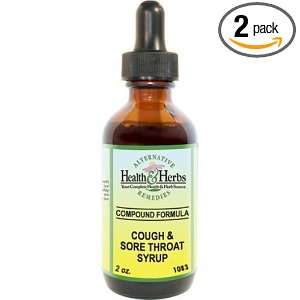 Alternative Health & Herbs Remedies Coughs/Sore Throat Syrup 2 Ounces 