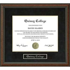  Quincy College Diploma Frame