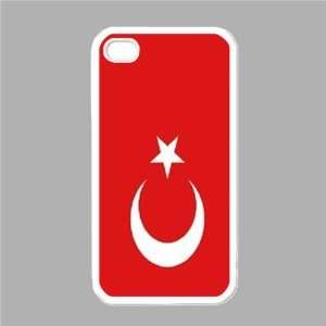 Turkey Flag White Iphone 4   Iphone 4s Case