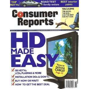  Consumer Reports March 2007 Consumer Reports Books