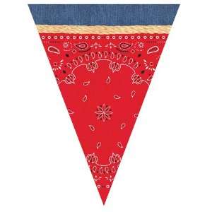  Western Themed Plastic Flag Banners Patio, Lawn & Garden