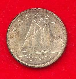 106) CANADA 1941 10 CENTS KING GEORGE VI UNC  