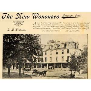   Hotel E. L. Peabody Malaria New England   Original Print Ad Home