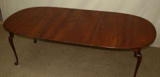 LEXINGTON BOB TIMBERLAKE CHERRY QUEEN ANNE DINING TABLE W 2 LEAVES 