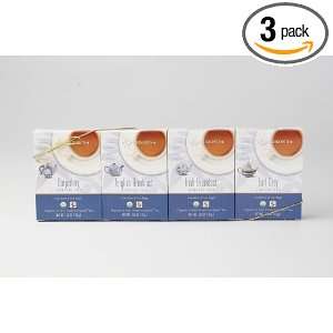 Davidsons Tea Fair Trade Teas 4 pack, .56 Ounce Boxes (Pack of 3 