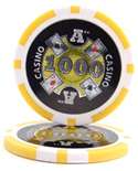 200 Ct 14 gram Ace Casino Poker Chips & Acrylic Tray  