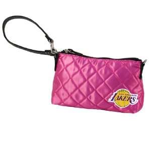  NBA Los Angeles Lakers Pink Quilted Wristlet Sports 