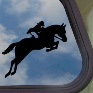  Horse Jumping Black Decal Car Truck Bumper Window Sticker 