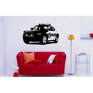   Mural Vinyl Sticker Car Dodge Charger Police S 601: Home & Kitchen