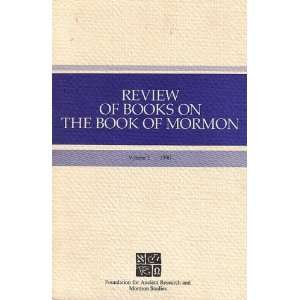  FARMS Review of Books on the Book of Mormon, Volume 2 