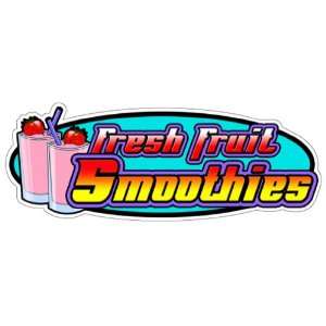   SMOOTHIES Concession Decal drink sign stand Patio, Lawn & Garden