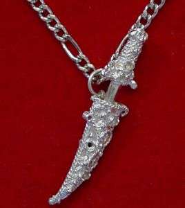 Celtic Sword Dagger Silver SHEATH Pendant Jewelry  