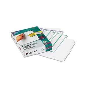   Clear Label Dividers, 8 Tab, Letter, White, 25 Sets
