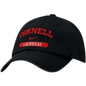   Nike Cornell Big Red Black Lacrosse Adjustable Hat: Sports & Outdoors