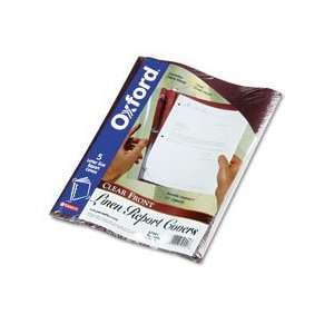  Oxford® Clear Front Linen Report Cover