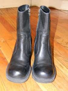 HARLEY DAVIDSON WOMENS BLACK LEATHER BOOTS SHOES 8  