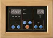 CONTROL PANEL   HeatWave Saunas™ come equipped with dual easy touch 