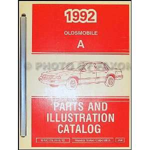    1992 Oldsmobile Ciera Parts Book Original Oldsmobile Books
